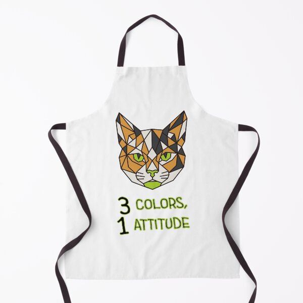 Item preview, Geometric Calico Cat - 3 Colors, 1 Attitude designed and sold by AnimalsKnowAll.