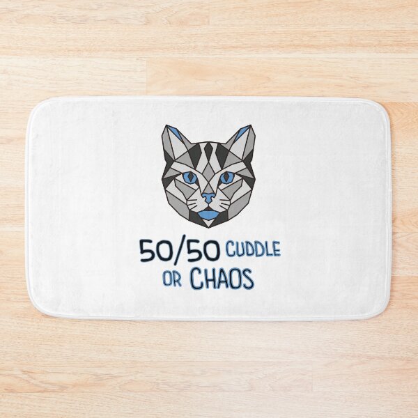 Item preview, Geometric American Shorthair Cat - 50/50 Cuddle or Chaos designed and sold by AnimalsKnowAll.