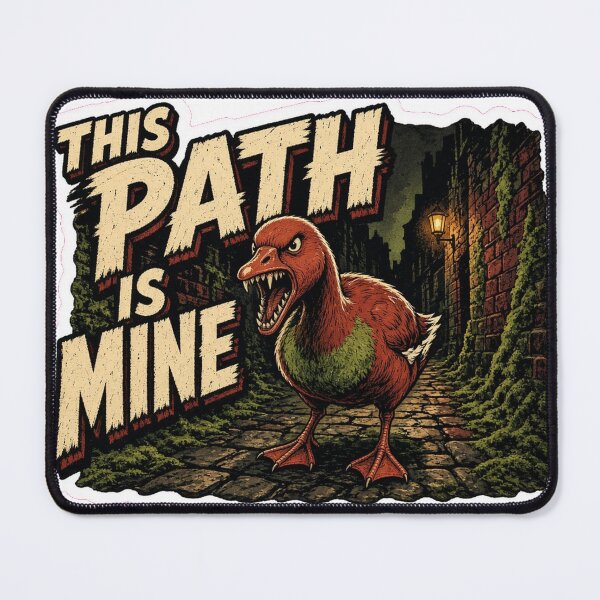 Item preview, This Path Is Mine Goose Sticker designed and sold by Jelly Farm.