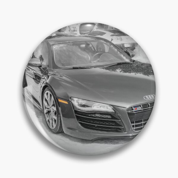 Item preview, 2010 Blue Audi R8 High-Gloss Black Chin Spoiler Detail Close-Up Photography   designed and sold by RichFrancoCars.