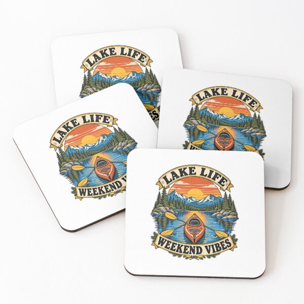 Item preview, Retro Kayaking Mountain Sunset designed and sold by urbinet.