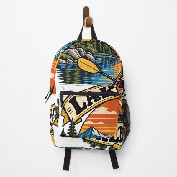 Item preview, Retro Kayaking Mountain Sunset designed and sold by urbinet.