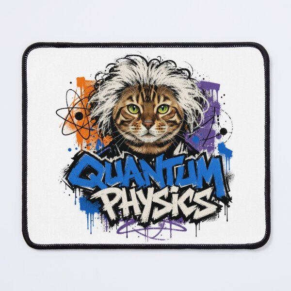 Item preview, Quantum Physics Cat Graffiti T-Shirt | Funny Science Professor Bengal Cat Physics Teacher STEM Major Gift designed and sold by illeN-Art-World.