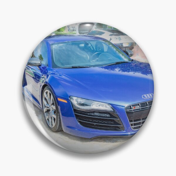 Item preview, 2010 Blue Audi R8 High-Gloss Black Chin Spoiler Detail Close-Up Photography   designed and sold by RichFrancoCars.