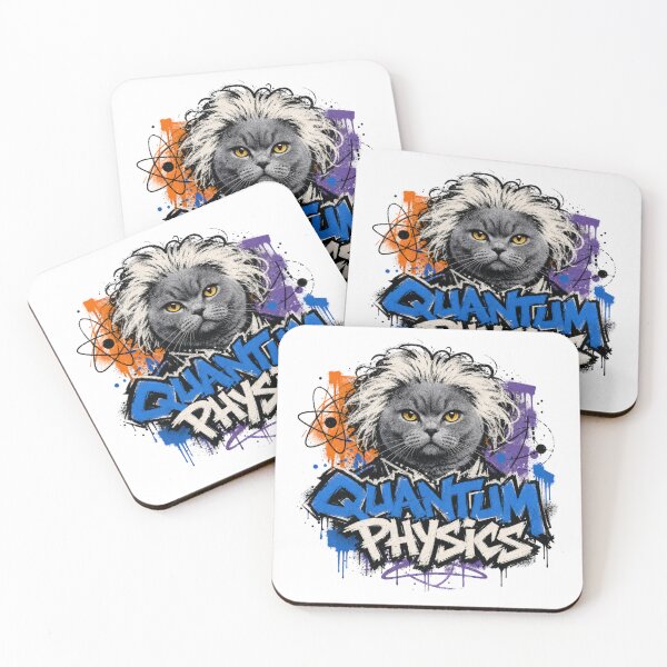 Item preview, Quantum Physics British Shorthair Cat Graffiti T-Shirt | Funny Science Professor Cat Physics Teacher STEM Major Gift designed and sold by illeN-Art-World.
