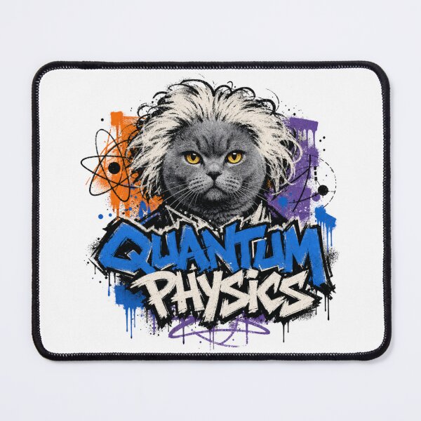 Item preview, Quantum Physics British Shorthair Cat Graffiti T-Shirt | Funny Science Professor Cat Physics Teacher STEM Major Gift designed and sold by illeN-Art-World.