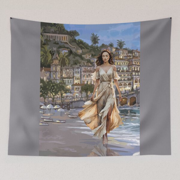 Item preview, AN EVENNG WALK ON THE BEACH designed and sold by Tammera.