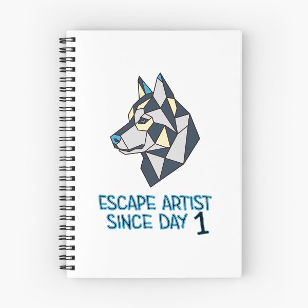 Item preview, Geometric Siberian Husky - Escape Artist Since Day 1 designed and sold by AnimalsKnowAll.