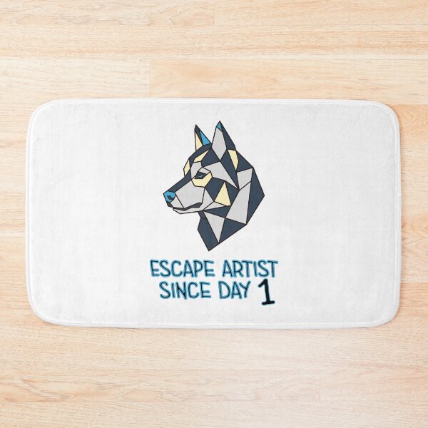 Item preview, Geometric Siberian Husky - Escape Artist Since Day 1 designed and sold by AnimalsKnowAll.
