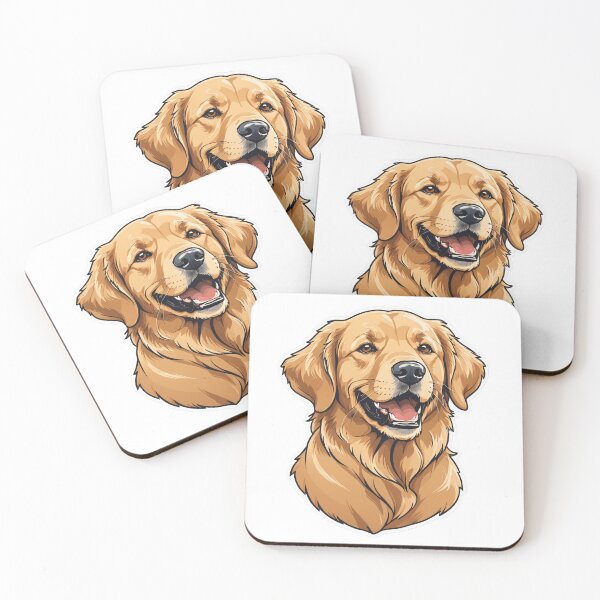 Item preview, Golden Retriever Face Portrait Dynamic Action Pose – Golden retriever mom gift designed and sold by michallechowicz.