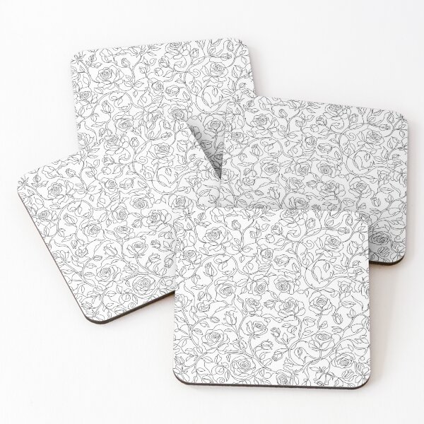 Item preview, Elegant Minimalist Continuous Line Rose Pattern designed and sold by Owcomm.