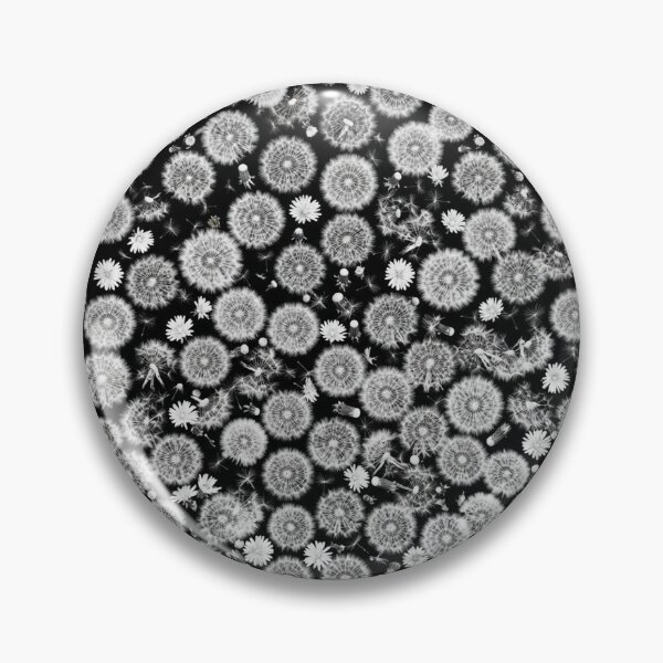 Item preview, Monochrome Dandelion Seed Heads Floral Pattern designed and sold by Owcomm.