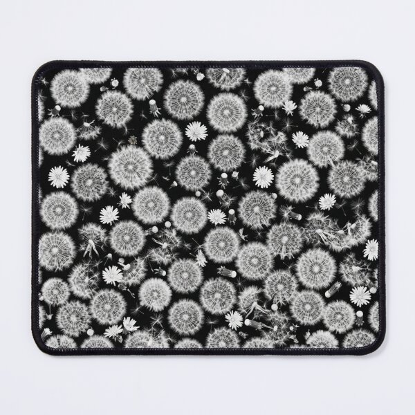 Item preview, Monochrome Dandelion Seed Heads Floral Pattern designed and sold by Owcomm.