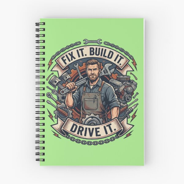 Item preview, Vintage Garage Mechanic Fix Build Drive Design designed and sold by PixelStyle Studio.