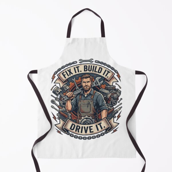 Item preview, Vintage Garage Mechanic Fix Build Drive Design designed and sold by PixelStyle Studio.