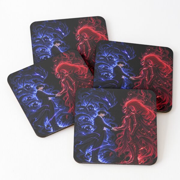 Item preview, Shadow Alliance – Blue & Crimson Anime Warriors designed and sold by Lumvero.