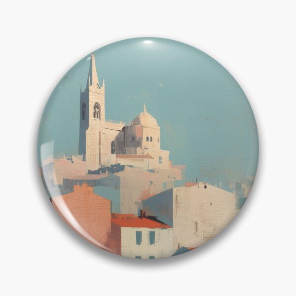 Item preview, Marseille Harbor, Coastal Pastel Decor designed and sold by MarkedArtPrints.