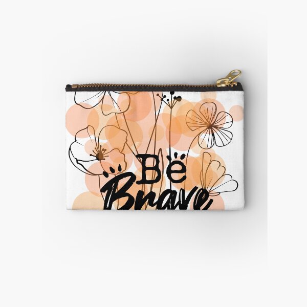 Item preview, Be Brave Floral Typography Cute Inspirational Quote designed and sold by BarakahCrafts.
