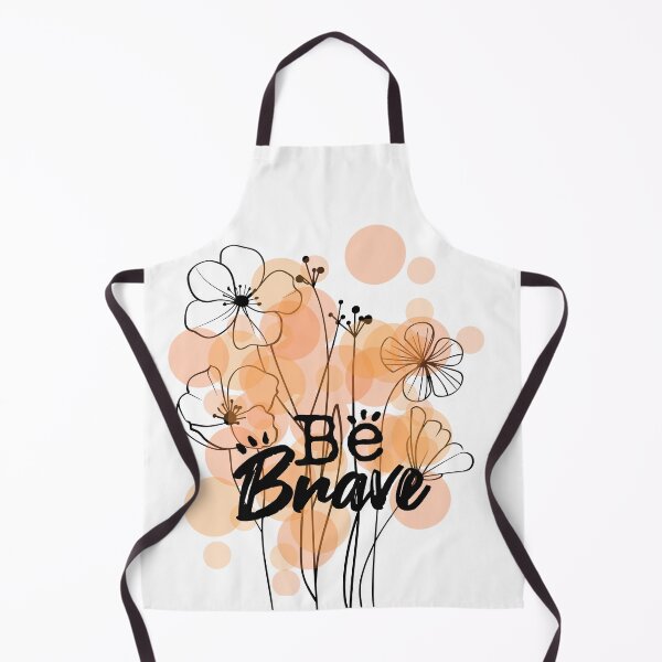 Item preview, Be Brave Floral Typography Cute Inspirational Quote designed and sold by BarakahCrafts.