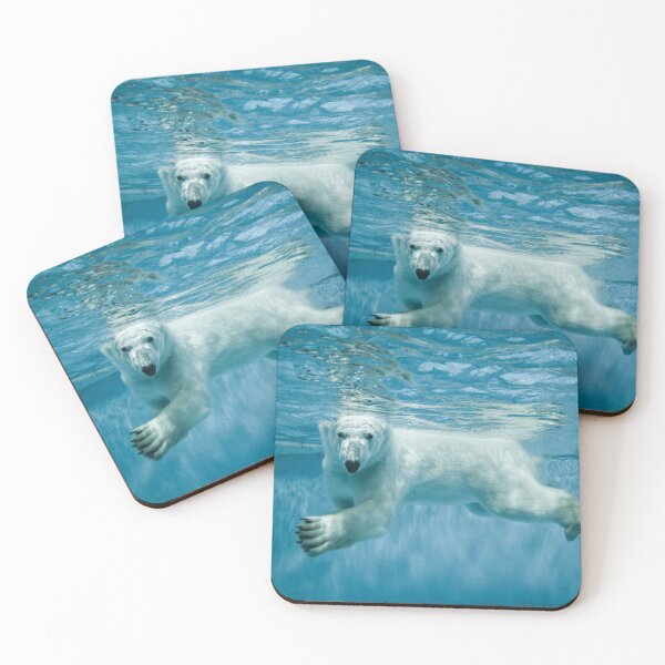 Item preview, swimming polar bear designed and sold by Polar-Laughs.