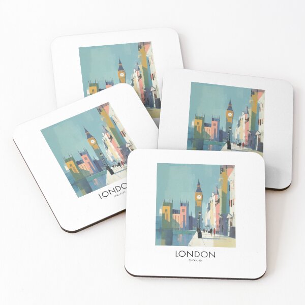 Item preview, London Big Ben, Riverside Pastel Decor designed and sold by MarkedArtPrints.