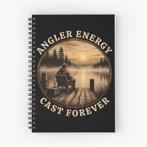 Item preview, Angler Energy Cast Forever Vintage Lake Fishing Apparel designed and sold by LeSoniPapaPrint.