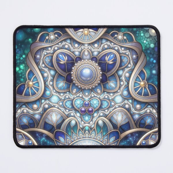 Item preview, Blue Stained Glass Mandala designed and sold by Frackxion.