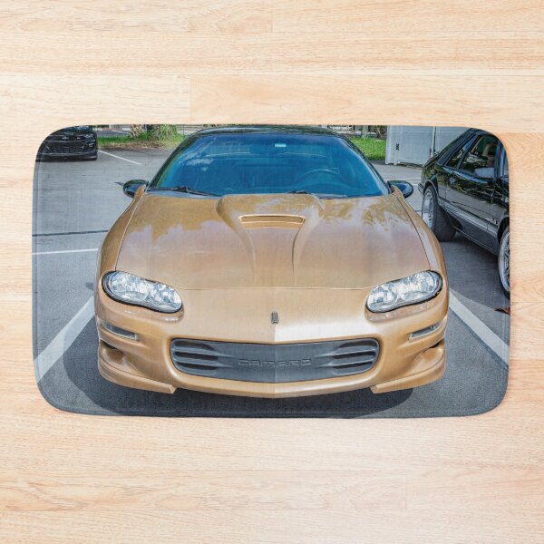 Item preview, 1998 Camaro Z28 Sport Gold Metallic Technical Blueprint Car Poster designed and sold by RichFrancoCars.