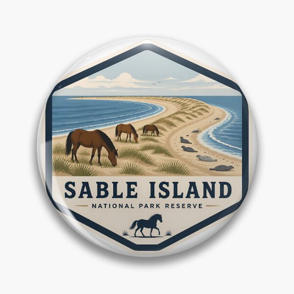 Item preview, Sable Island National Park Reserve Canada Vintage Travel designed and sold by TravelersGems.