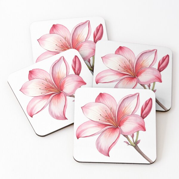 Item preview, Watercolor pink Lily designed and sold by trendspatterns.