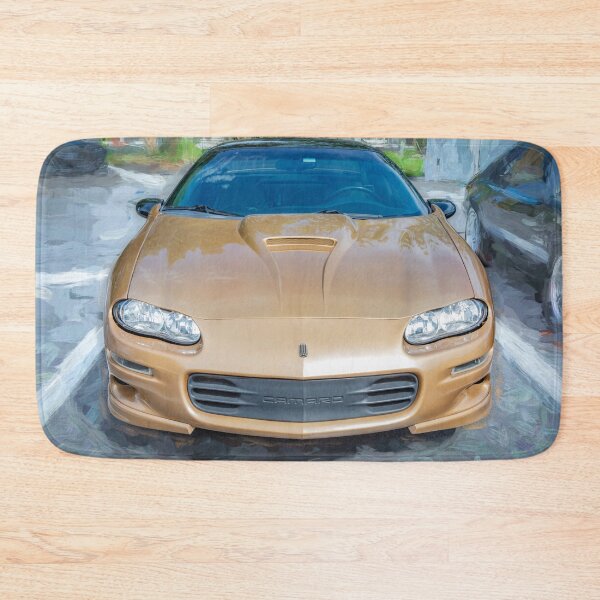 Item preview,  1998 Camaro Z28 Sport Gold Metallic Technical Blueprint Car Poster designed and sold by RichFrancoCars.