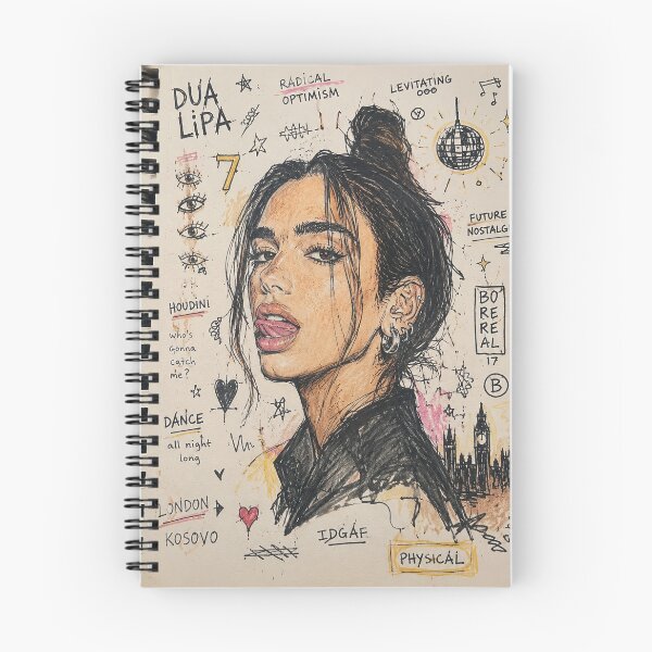 Item preview, Dua Lipa – Radical Optimism | Boreal Sketchbook Series No. 17 designed and sold by Boreal Apparel.