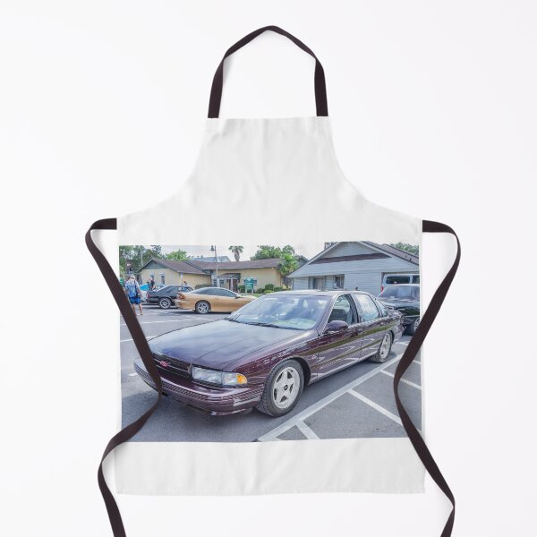 Item preview, 1996 Chevrolet Impala SS Dark Cherry Metallic Technical Blueprint Car Poster designed and sold by RichFrancoCars.