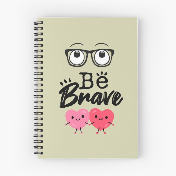 Item preview, Be Brave Cute Nerd Hearts Valentine Couple Design designed and sold by BarakahCrafts.