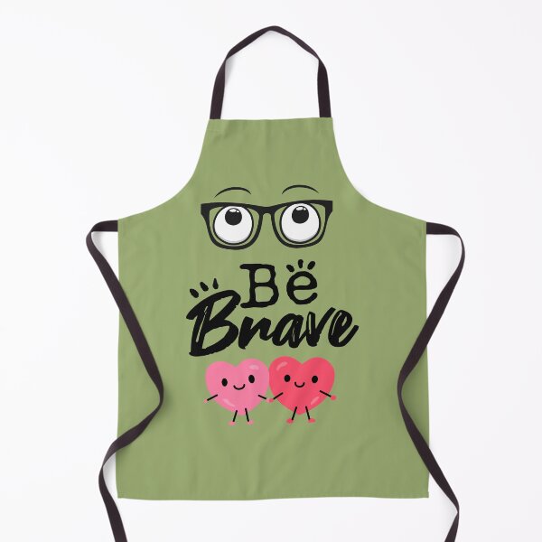 Item preview, Be Brave Cute Nerd Hearts Valentine Couple Design designed and sold by BarakahCrafts.