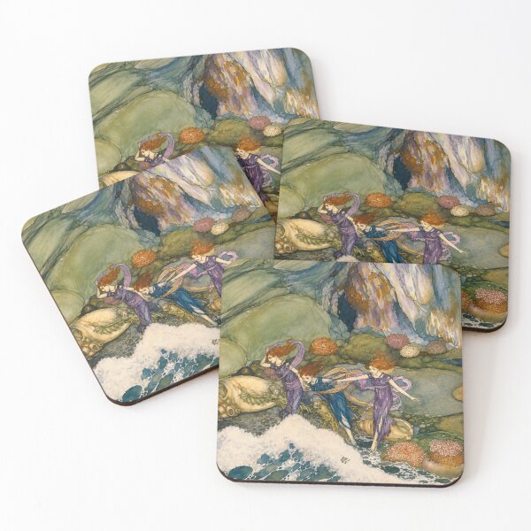 Item preview, The Tempest Wall Art, Vintage Fairy Tale Illustration, Edmund Dulac Fantasy Print designed and sold by RickE.