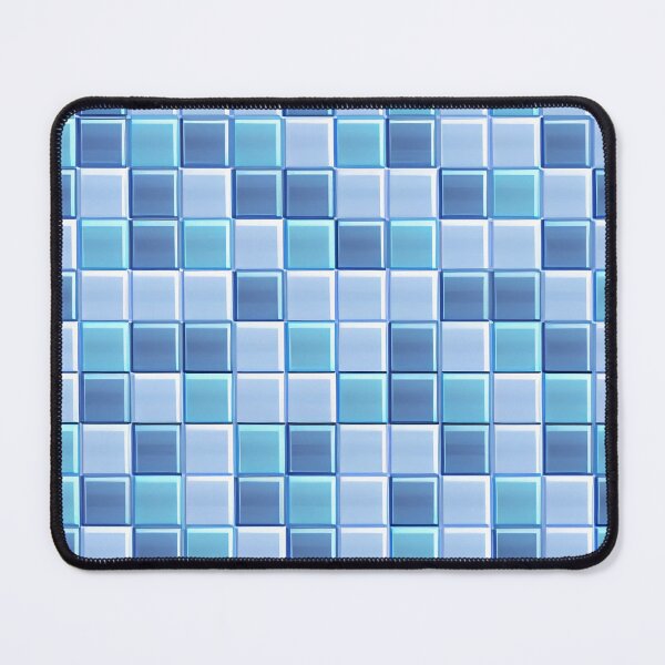 Item preview, Blue Mosaic Swimming Pool Tile Grid Pattern Abstract Wall Art designed and sold by LuxocaDesigns24.