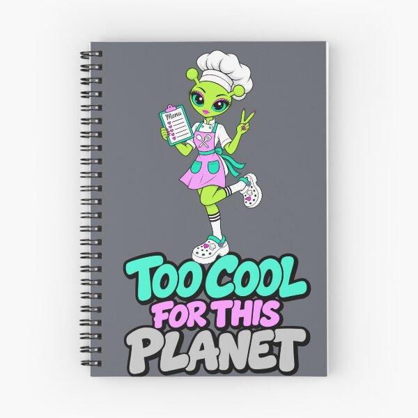 Item preview, Too Cool for This Planet – Alien Chef Girl designed and sold by Aimetoi.