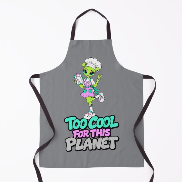 Item preview, Too Cool for This Planet – Alien Chef Girl designed and sold by Aimetoi.