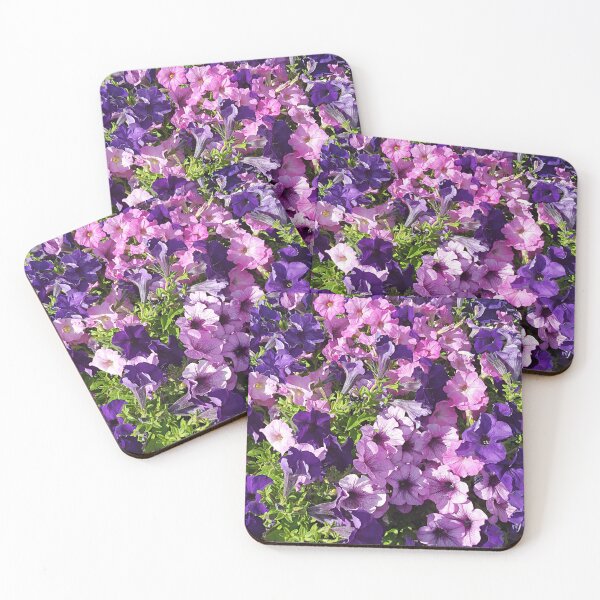 Item preview, Purple & Pink Petunia Garden – Colorful Floral Botanical Photography designed and sold by Khadique.