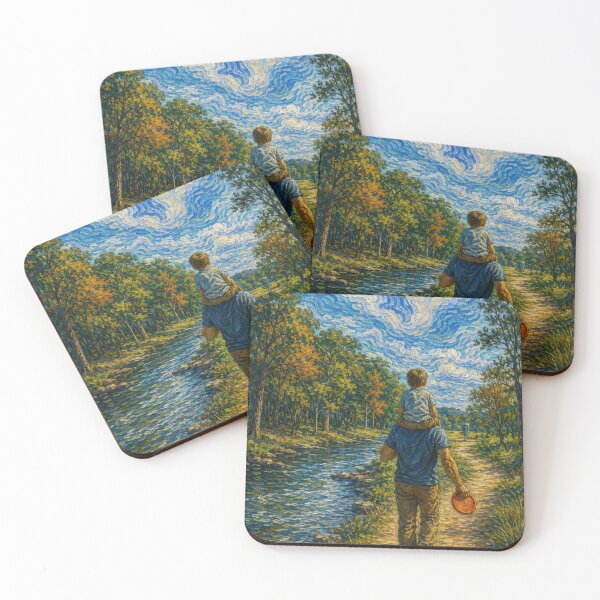Item preview, Father Son Disc Golf Walk by Stream designed and sold by DiscLula.