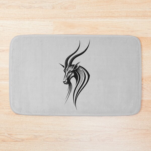 Item preview, Majestic Horned Goat Tribal Line Art designed and sold by ClubVacay.