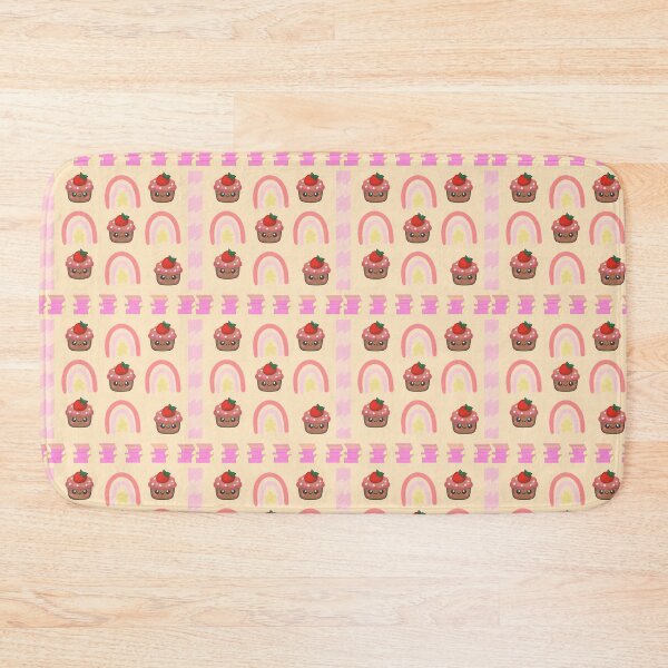 Item preview, Sweet Kawaii Cupcakes And Rainbows Pattern Design designed and sold by Azurart2.