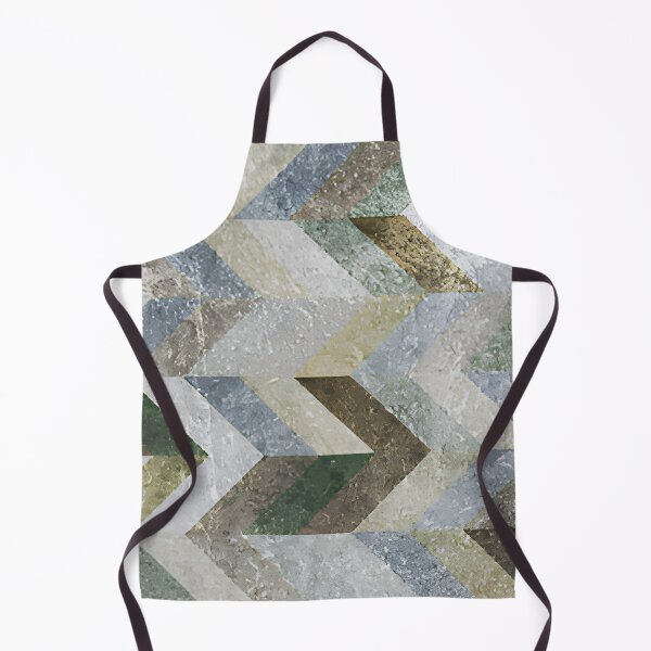 Item preview, Geometric Marble Chevron Mosaic Abstract Pattern Wall Art designed and sold by LuxocaDesigns24.