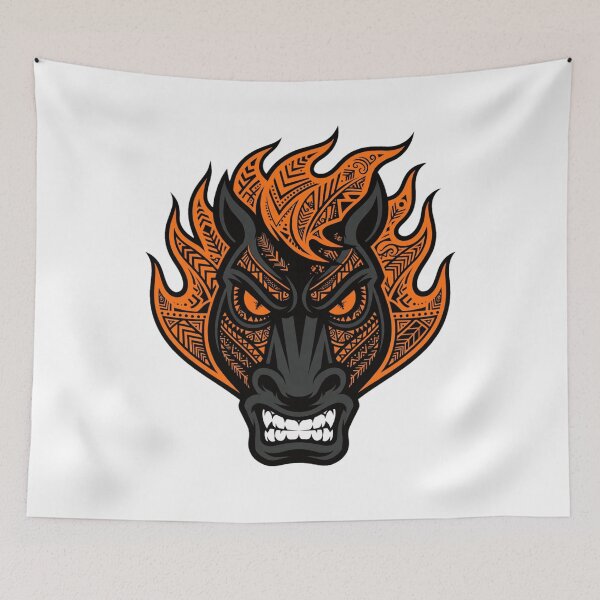 Item preview, Fierce Tribal Fire Horse 2026 - Beast Mode Graphic designed and sold by Fulaly.