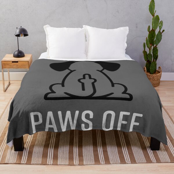 Item preview, Paws Off Funny Dog Middle Finger designed and sold by Amir Faysal.