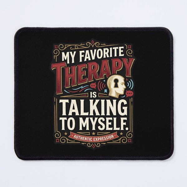 Item preview, My Favorite Therapy Is Talking To Myself Introvert Humor designed and sold by DuckOddity.