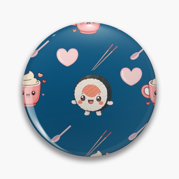 Item preview, Cute Kawaii Sushi And Coffee Pattern Design designed and sold by Azurart2.