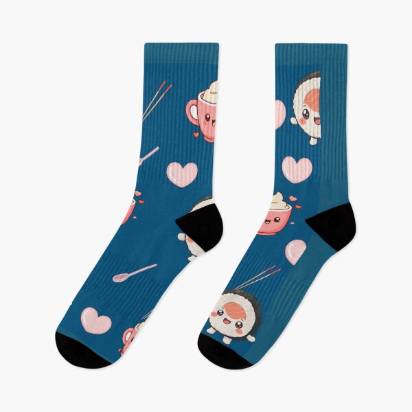 Item preview, Cute Kawaii Sushi And Coffee Pattern Design designed and sold by Azurart2.