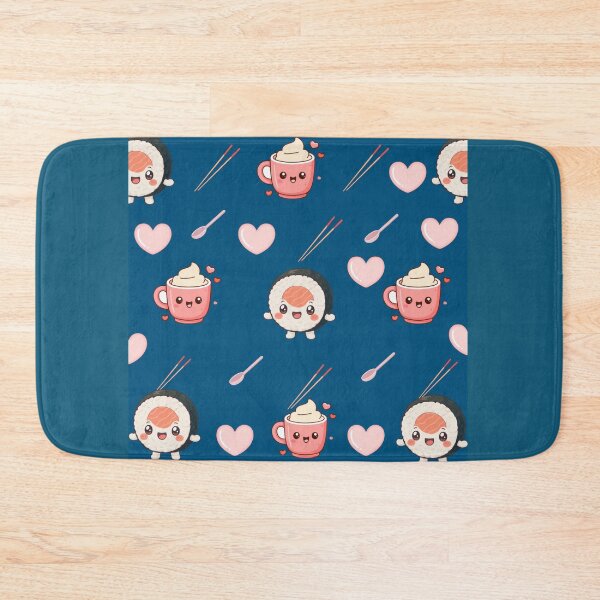 Item preview, Cute Kawaii Sushi And Coffee Pattern Design designed and sold by Azurart2.